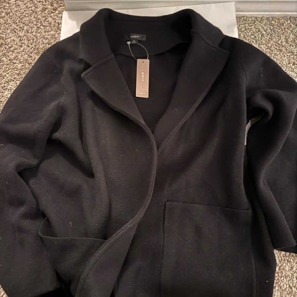 J. Crew Women's Classic Black sweater Blazer